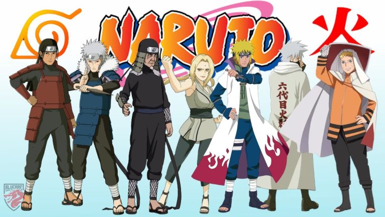 Illustration en image pour notre article "Qui sont les 10 Hokage dans Naruto "