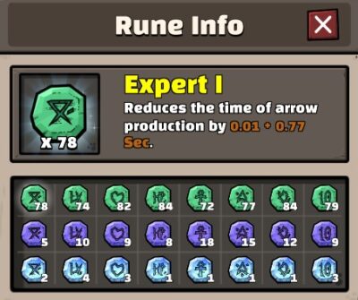 rune information