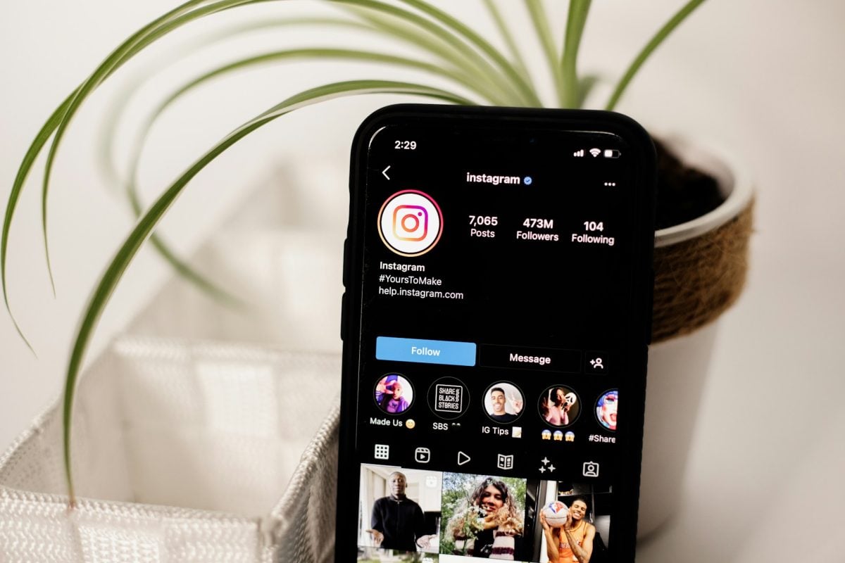 Le feed du compte officiel d'Instagram