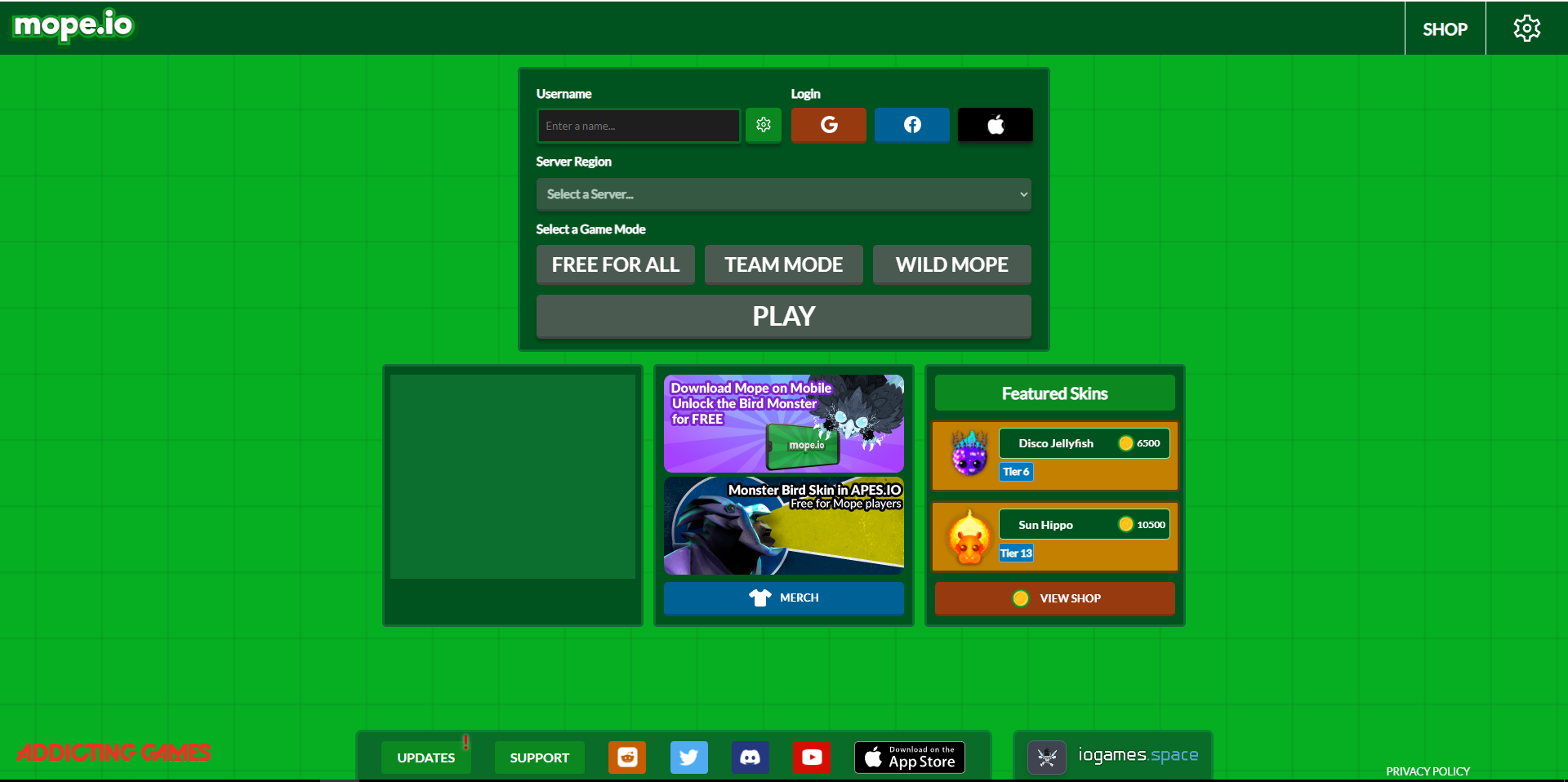 Image illustrating the Mope.io game