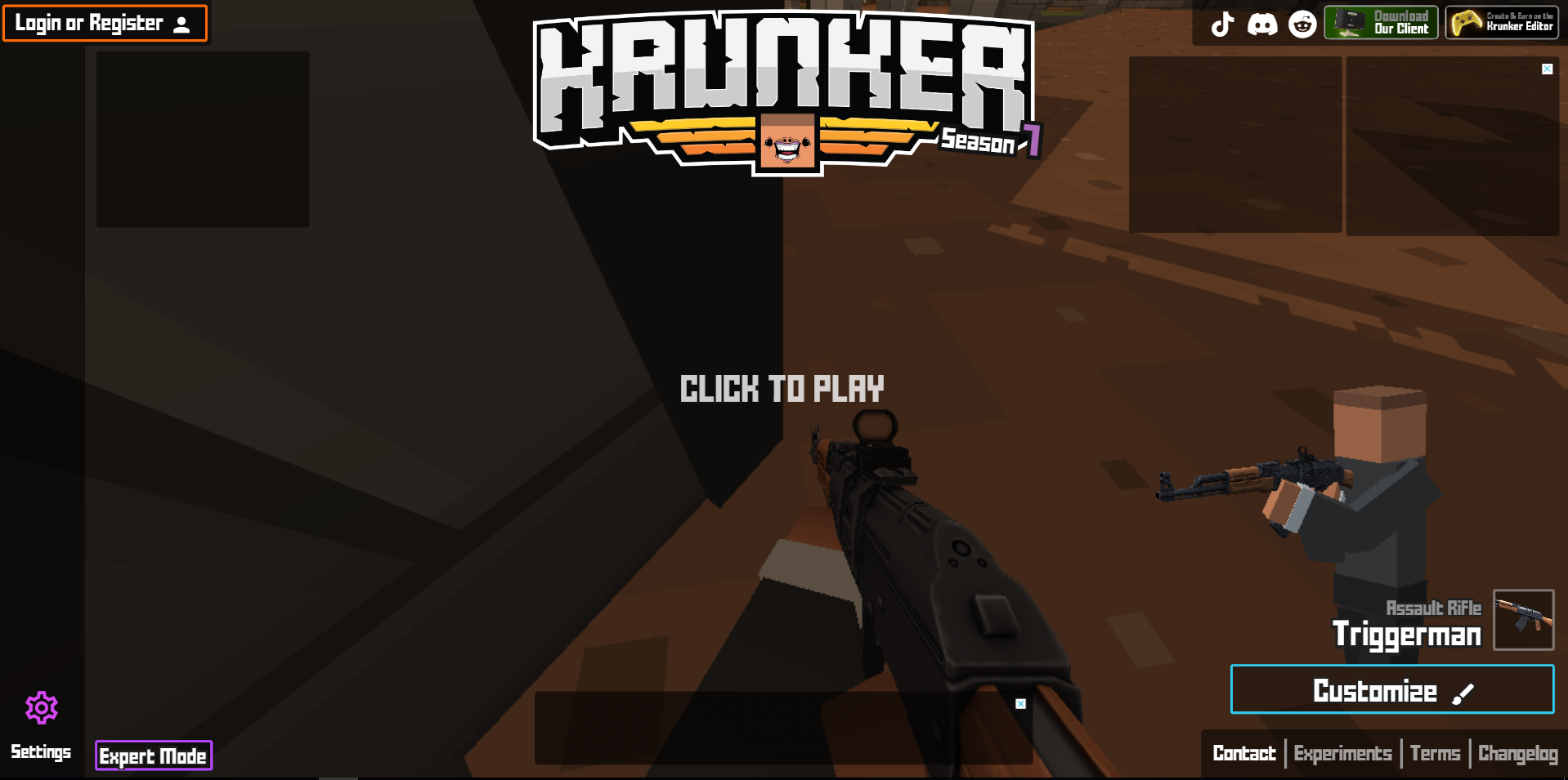 Krunker.io game interface
