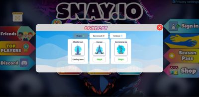 Gambar yang mengilustrasikan permainan Snay.io