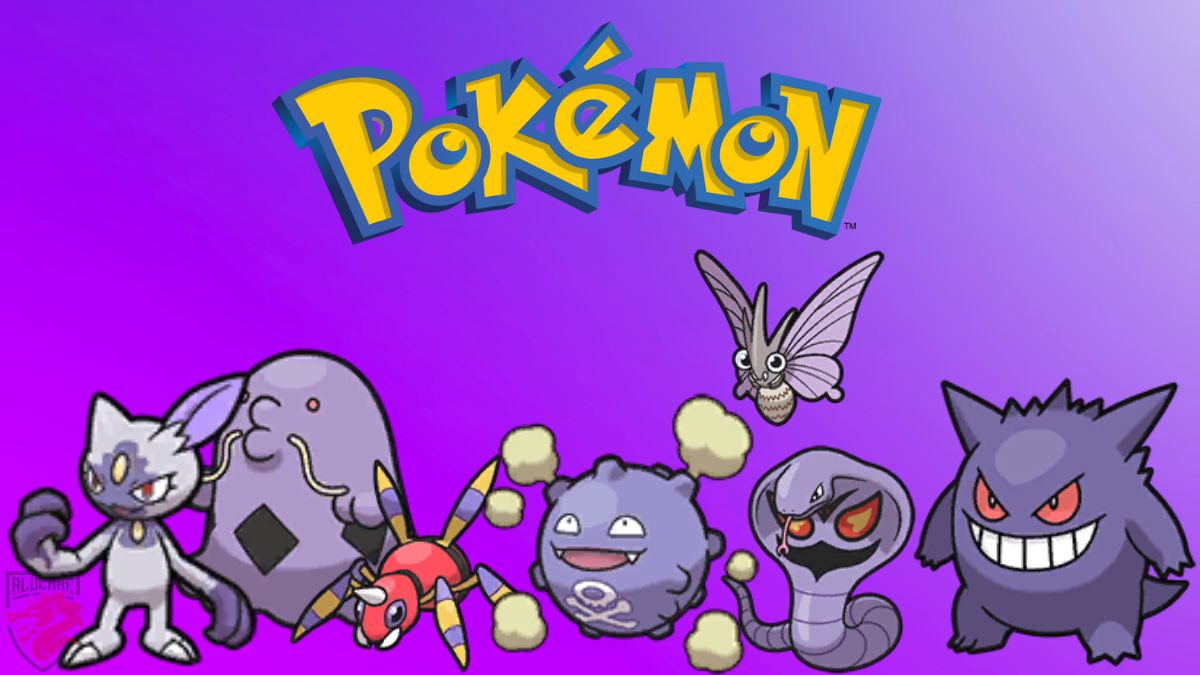 Ilustração para o nosso artigo intitulado "Quais são as fraquezas dos Pokémon do tipo veneno?
