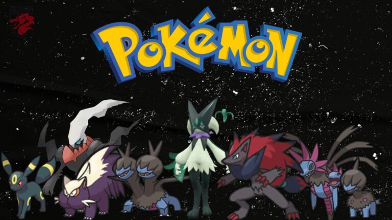 Ilustración para nuestro artículo "¿Cuáles son los puntos débiles de los Pokémon de tipo Oscuro? "