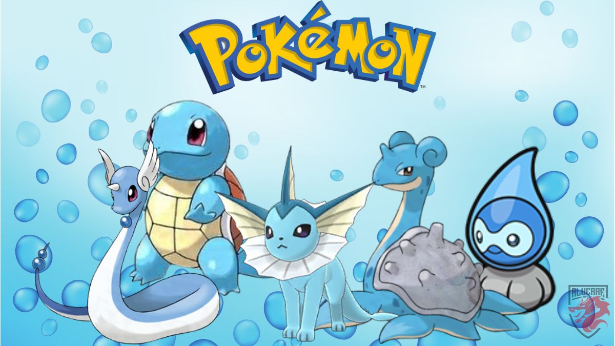 Ilustração para o nosso artigo "Quais são os pontos fracos dos Pokémon do tipo água?