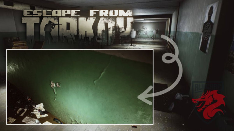 Illustration til vores artikel "Hvad er der bag den beskadigede væg i Escape from Tarkov-skjulestedet".