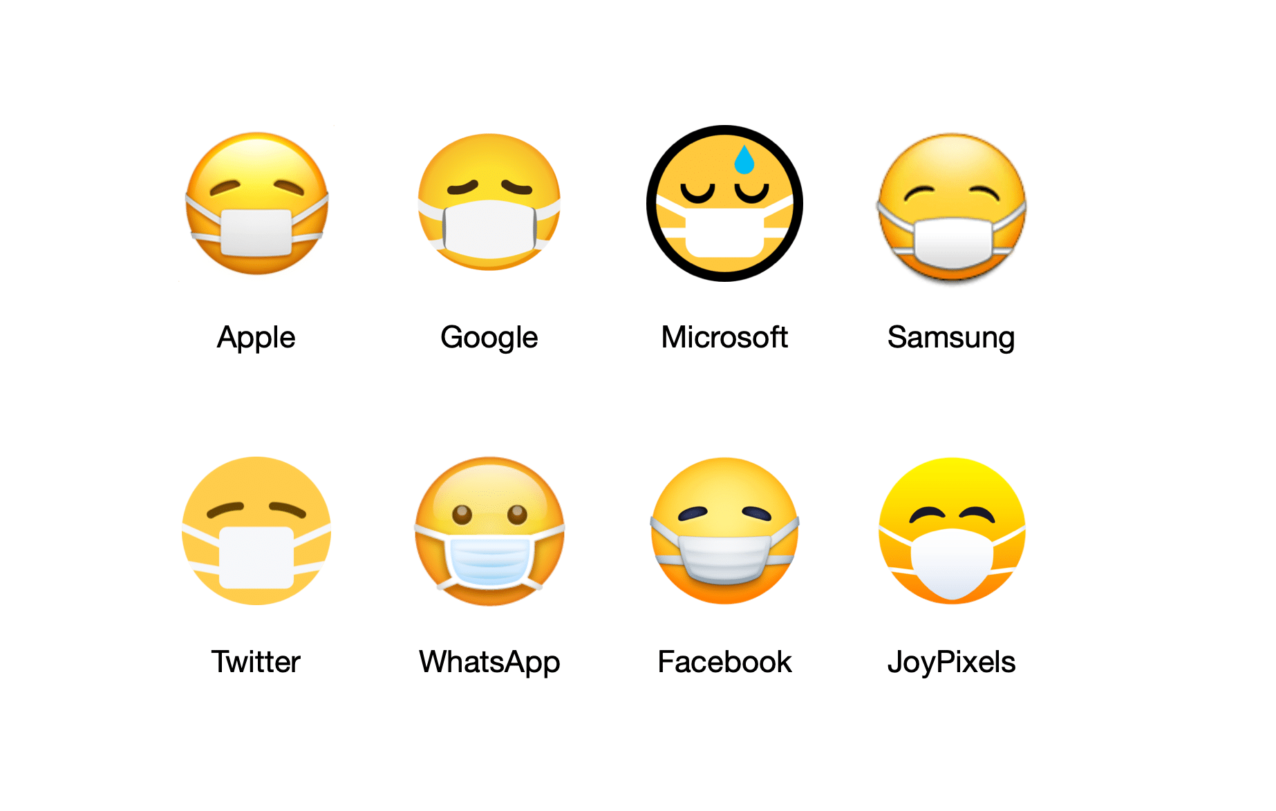 máscara emoji