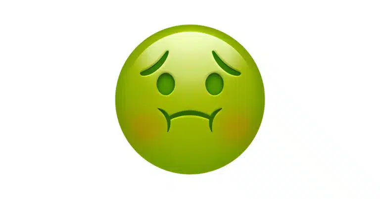 nauseated emoji