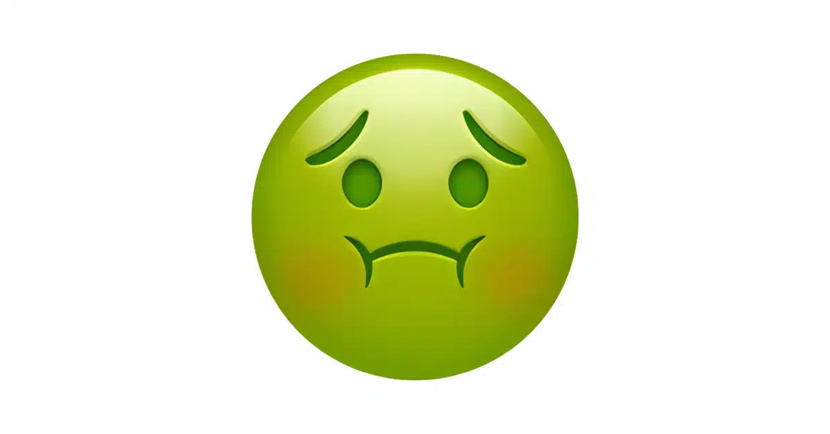 nauseated emoji