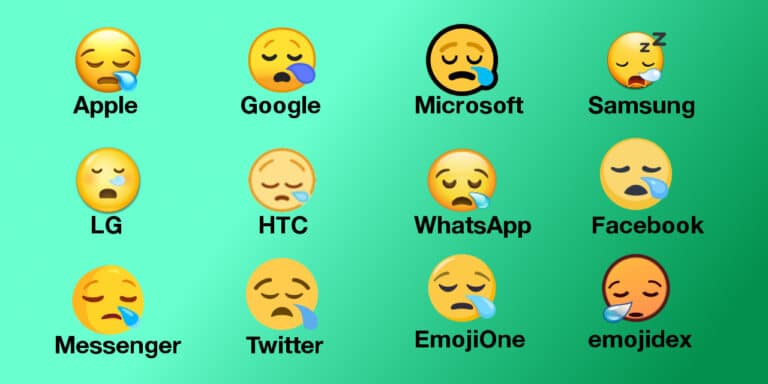Sleepy face emoji