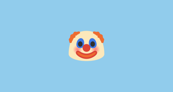 Ilustrasi emoji badut