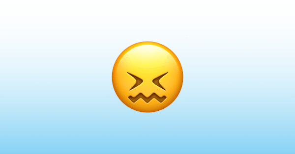 Billede illustration af forvirrede ansigt emoji
