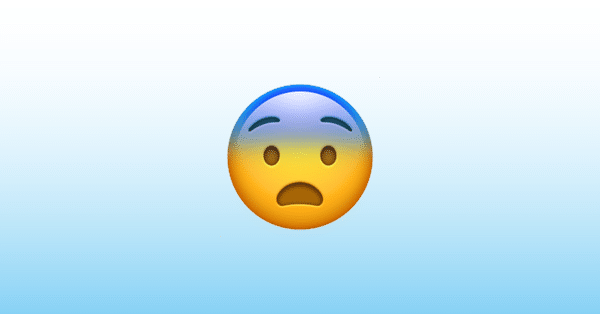 Bange ansigt emoji billede illustration