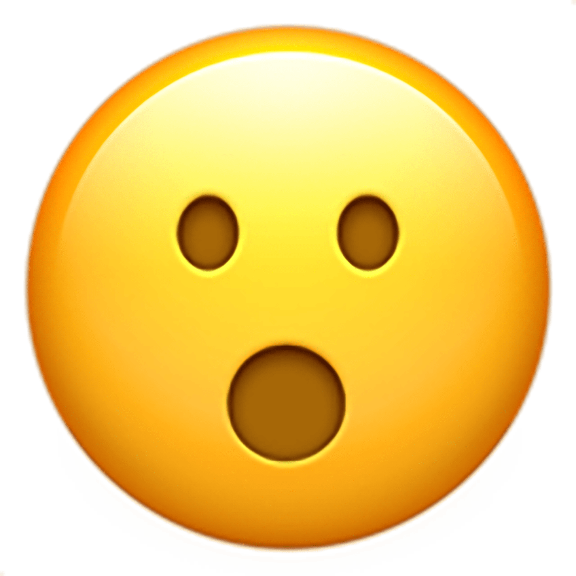 Billede illustration af ansigt emoji med åben mund