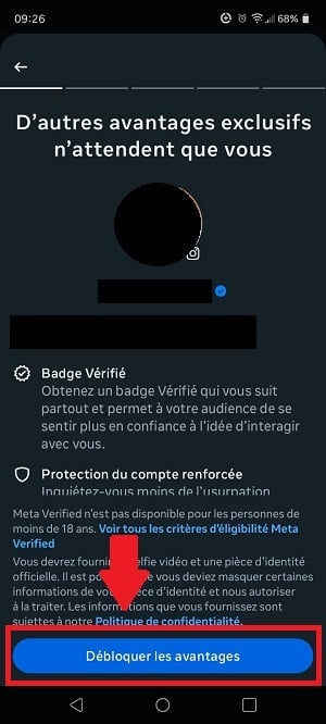 Knap til at låse op for fordelene ved Meta Verified på Instagram