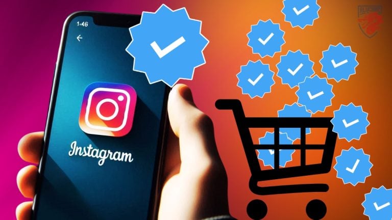 Ilustración de la compra de la certificación de Instagram