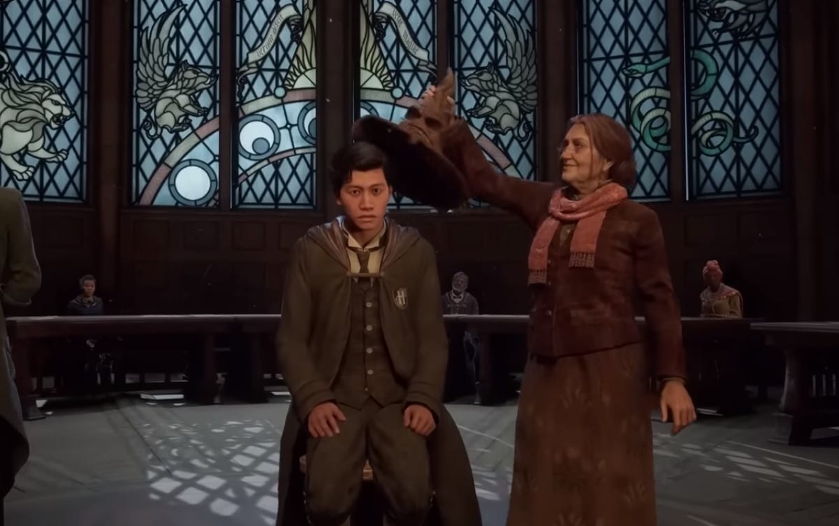 Sorting Hat in Hogwarts Legacy
