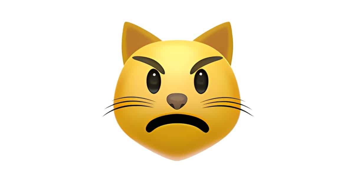 Wütende Katze Emoji-Bild
