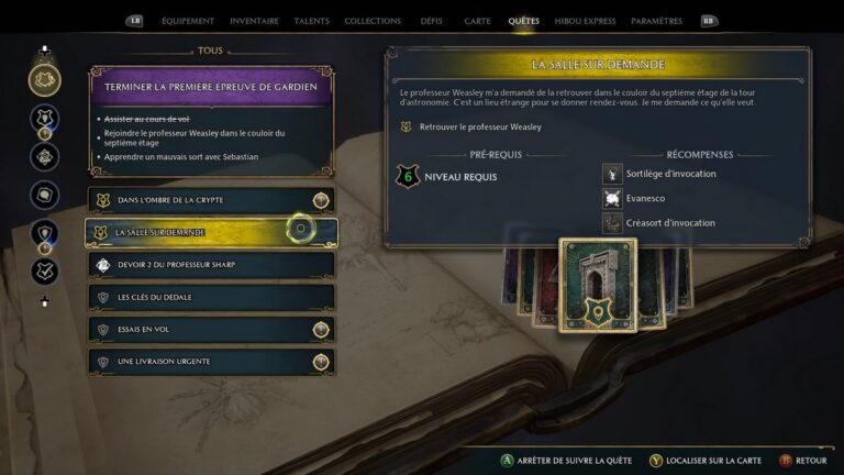 Room of Requirement Challenges in Hogwarts Legacy