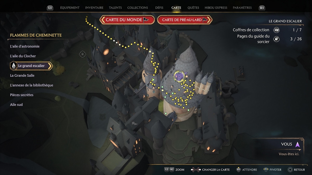 Sala de demanda en el mapa de Hogwarts