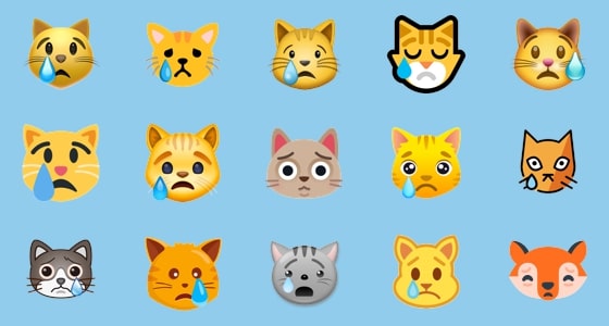 Emoji Chat qui pleur