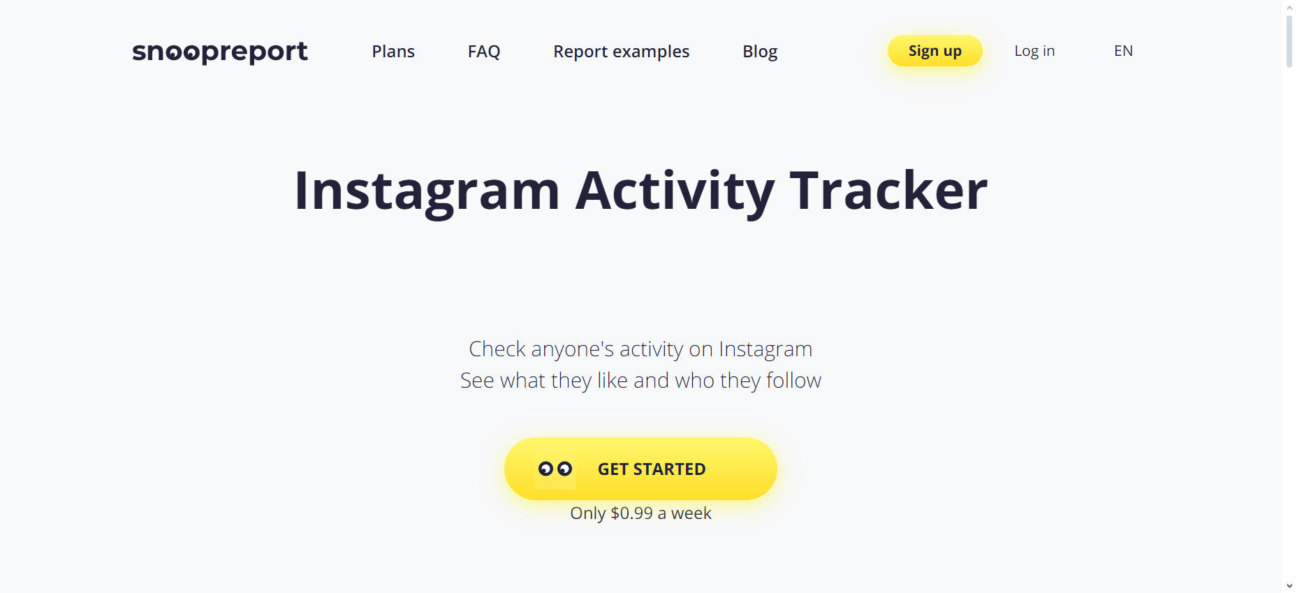 Snoopreport til at tjekke alles aktivitet på Instagram!