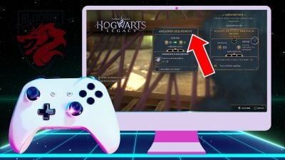 Ilustración de la fase de mejora del equipamiento en El legado de Hogwarts