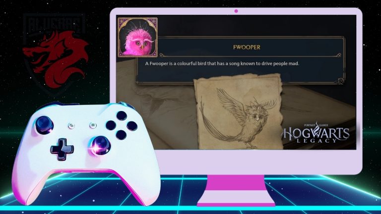 Illustration eines Fwoopers in Hogwarts Legacy