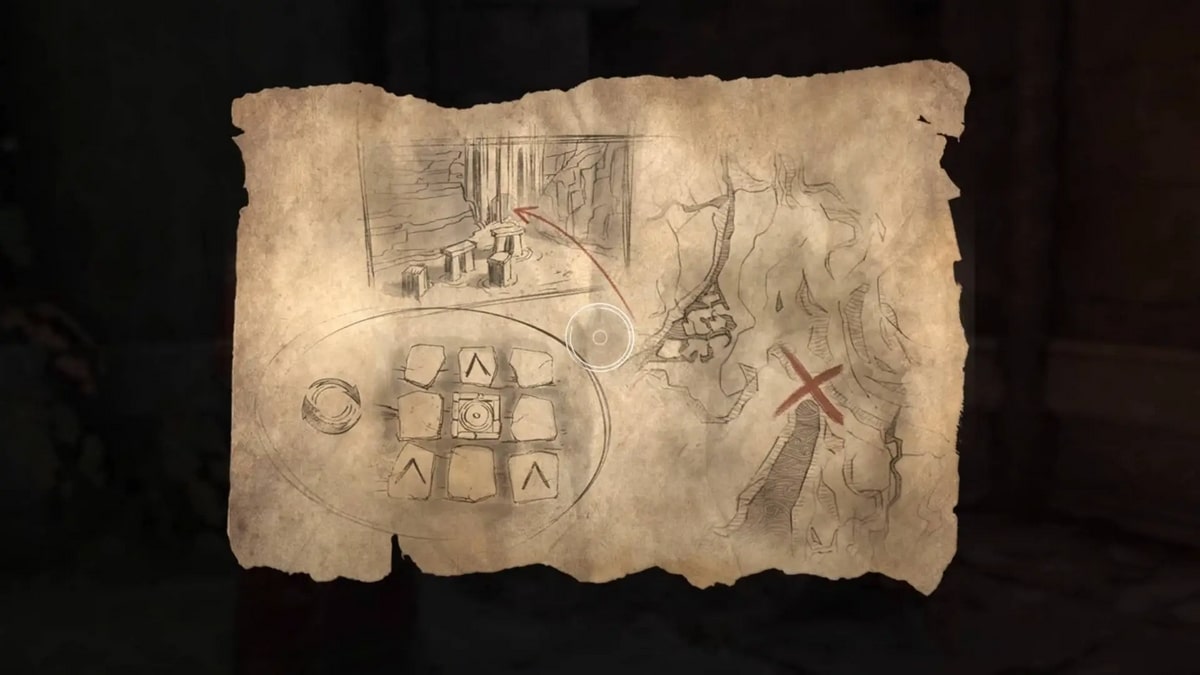 Hogwarts Legacy Carte au trésor du tombeau maudit