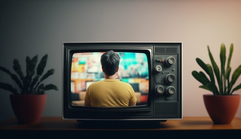 Ilustração da imagem de uma televisão