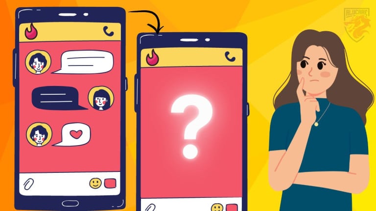 記事「Tinderでメッセージが消える理由」のイメージイラスト。