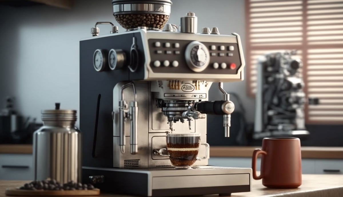 Billede af en kaffemaskine