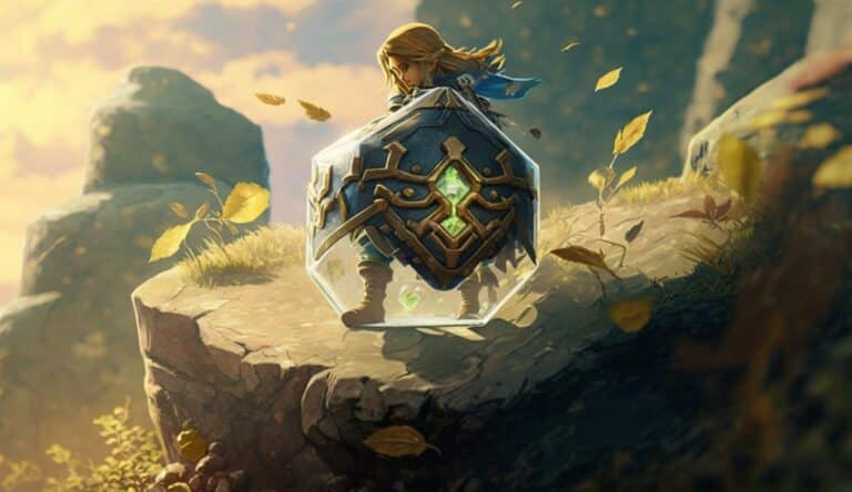 Ilustración en imagen de Zelda