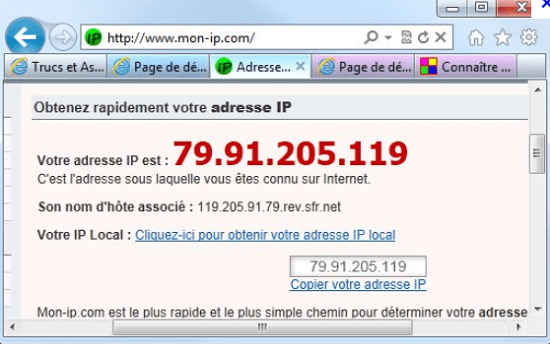 Illustration of an IP address