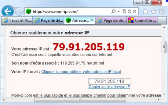 Illustration d'une adresse IP