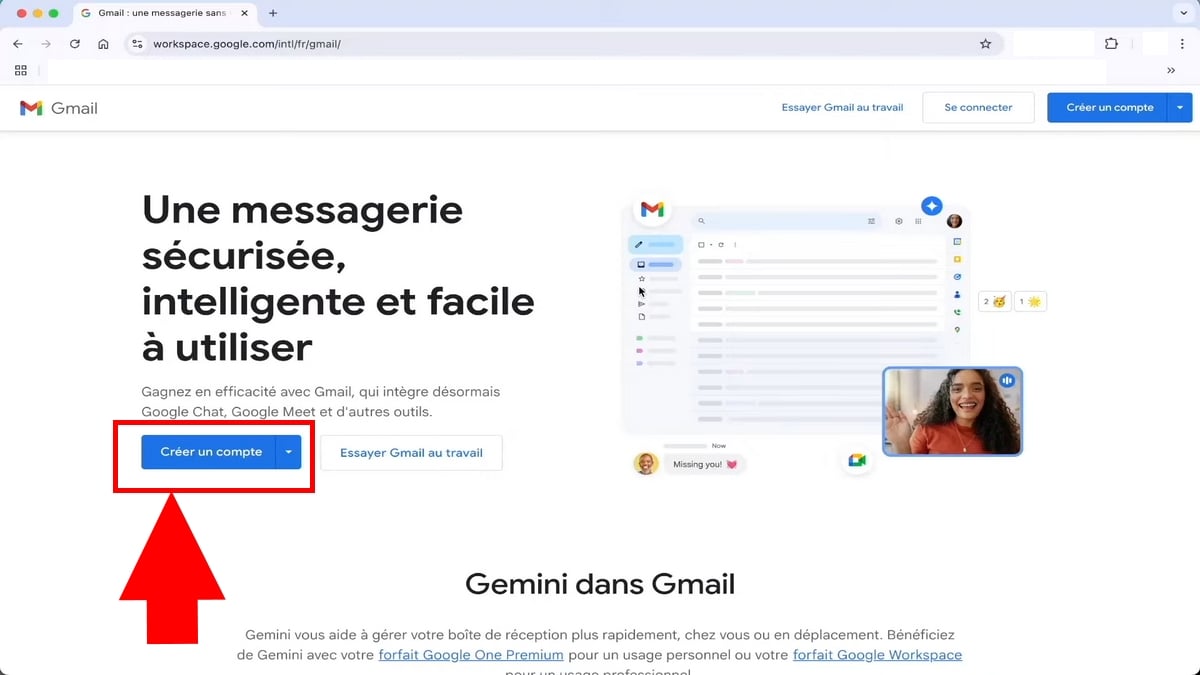 accounts.google.comにアクセスし、Googleメールアドレスを作成します。