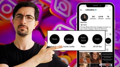Illustration af forsidehistorier på Instagram