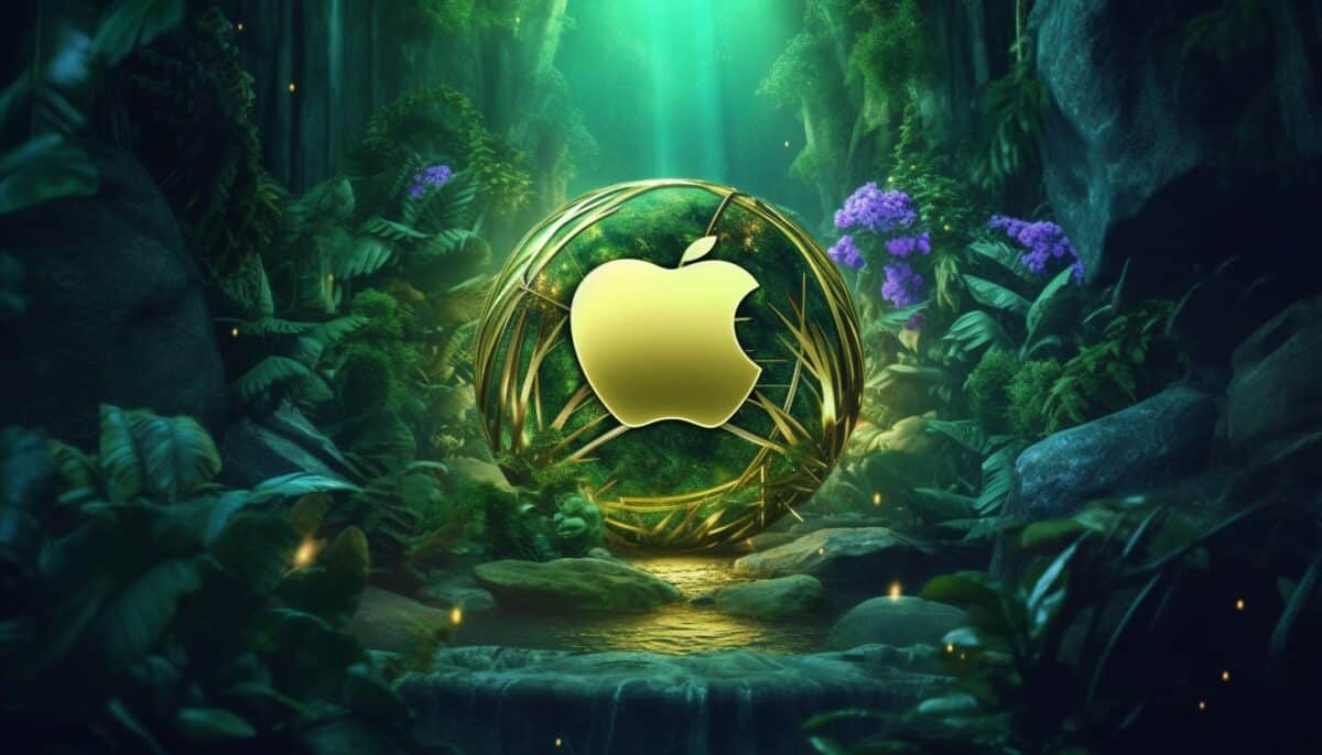 Logo Apple en Or (dorée)