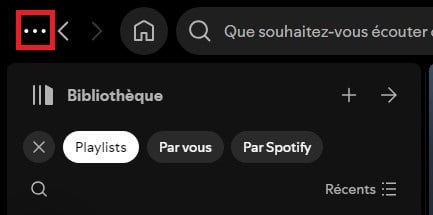 Three horizontal points on Spotify
