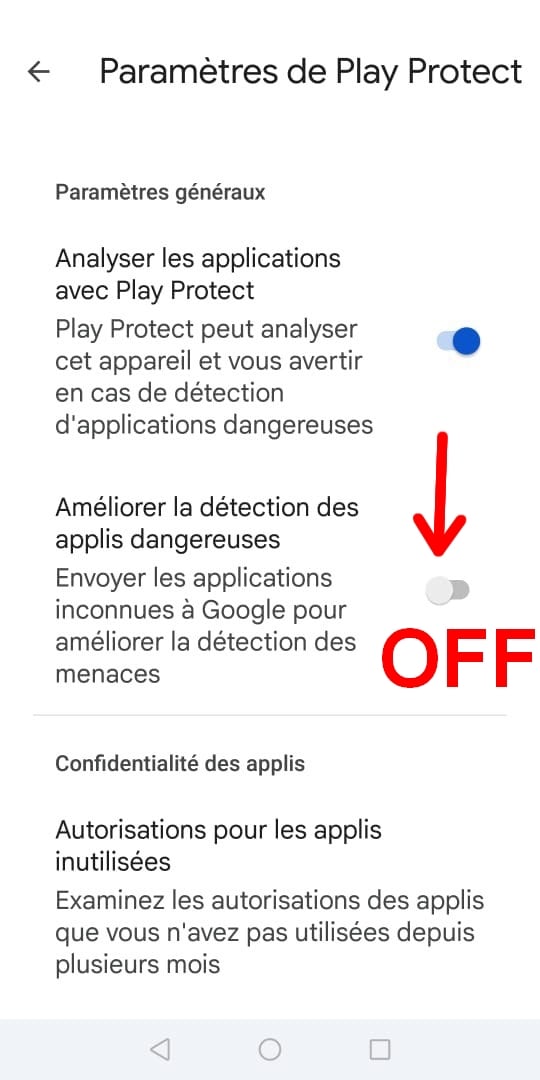 Captura de ecrã da Play Store