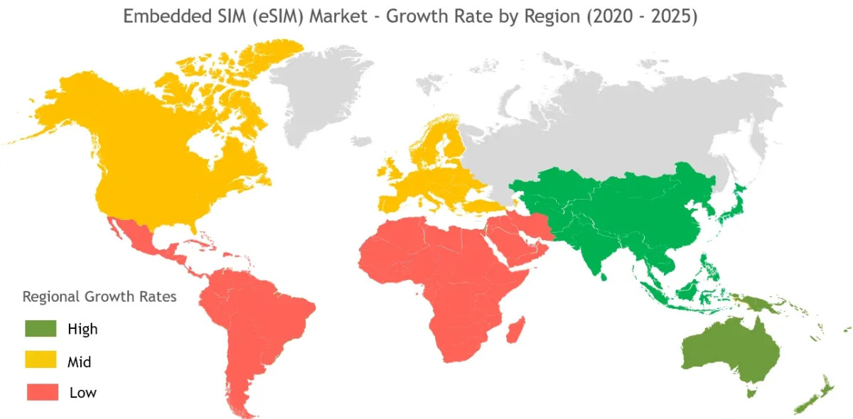 Illustration en image d'une Carte mondiale montrant où obtenir des eSIM touristiques par pays