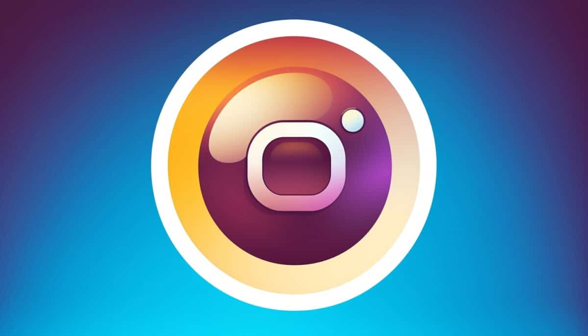 Billedillustration af et kamera, der forestiller et Instagram-logo