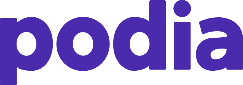 Ilustrasi logo Podia