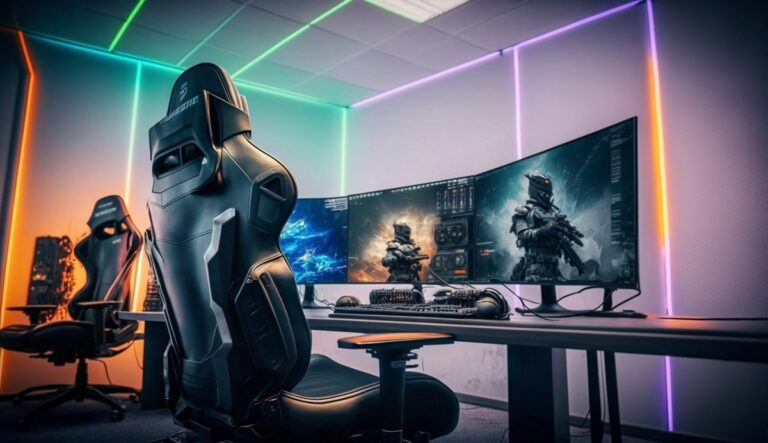 Image illustration of a room for esports