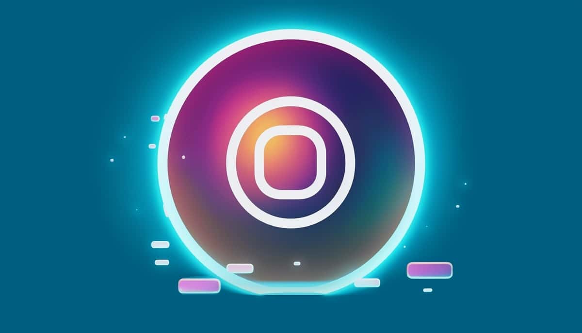 Illustration of an Instagram logo image
