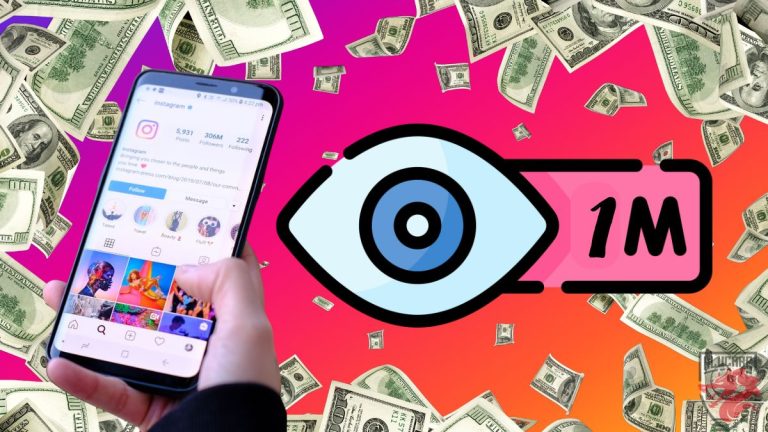Illustration for our article "How much does 1 million views on Instagram earn?"