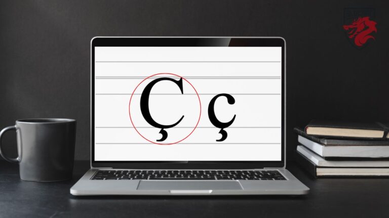 为我们的文章 "如何在大写字母Ç上添加楔形符号 "绘制的插图。