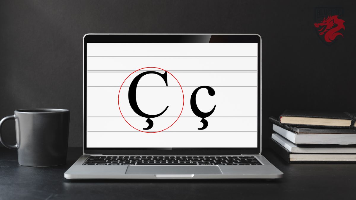 Ilustrasi untuk artikel kami "Cara menambahkan cedilla ke huruf kapital Ç".