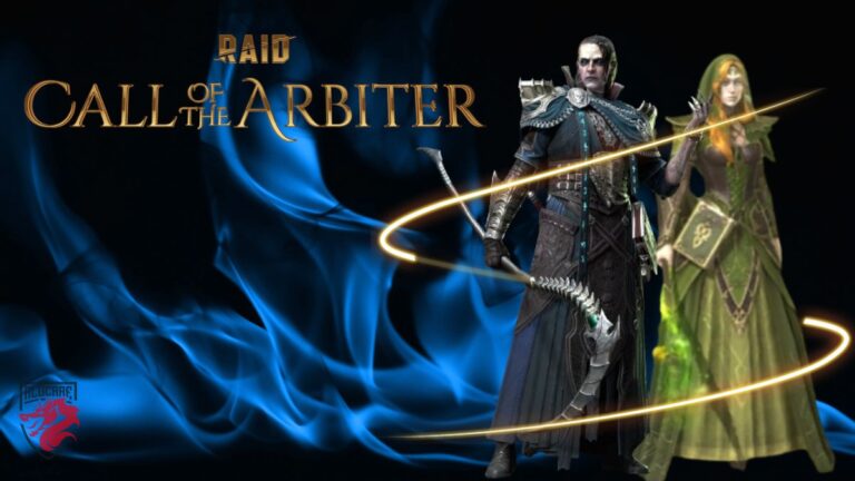 Ilustração para o nosso artigo "Dois campeões de RAID CALL OF THE ARBITER - Dame Ireth e Valkanen".