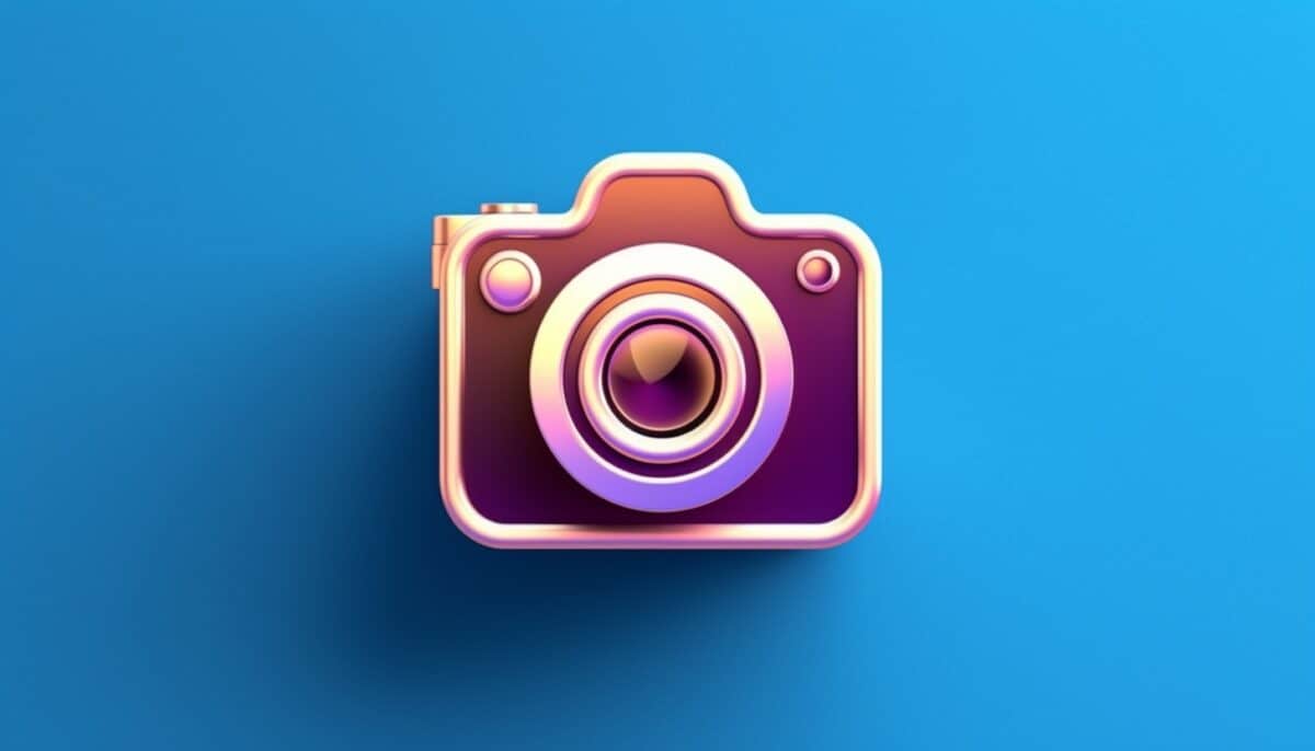 Ilustração da imagem da câmera do logotipo do Instagram